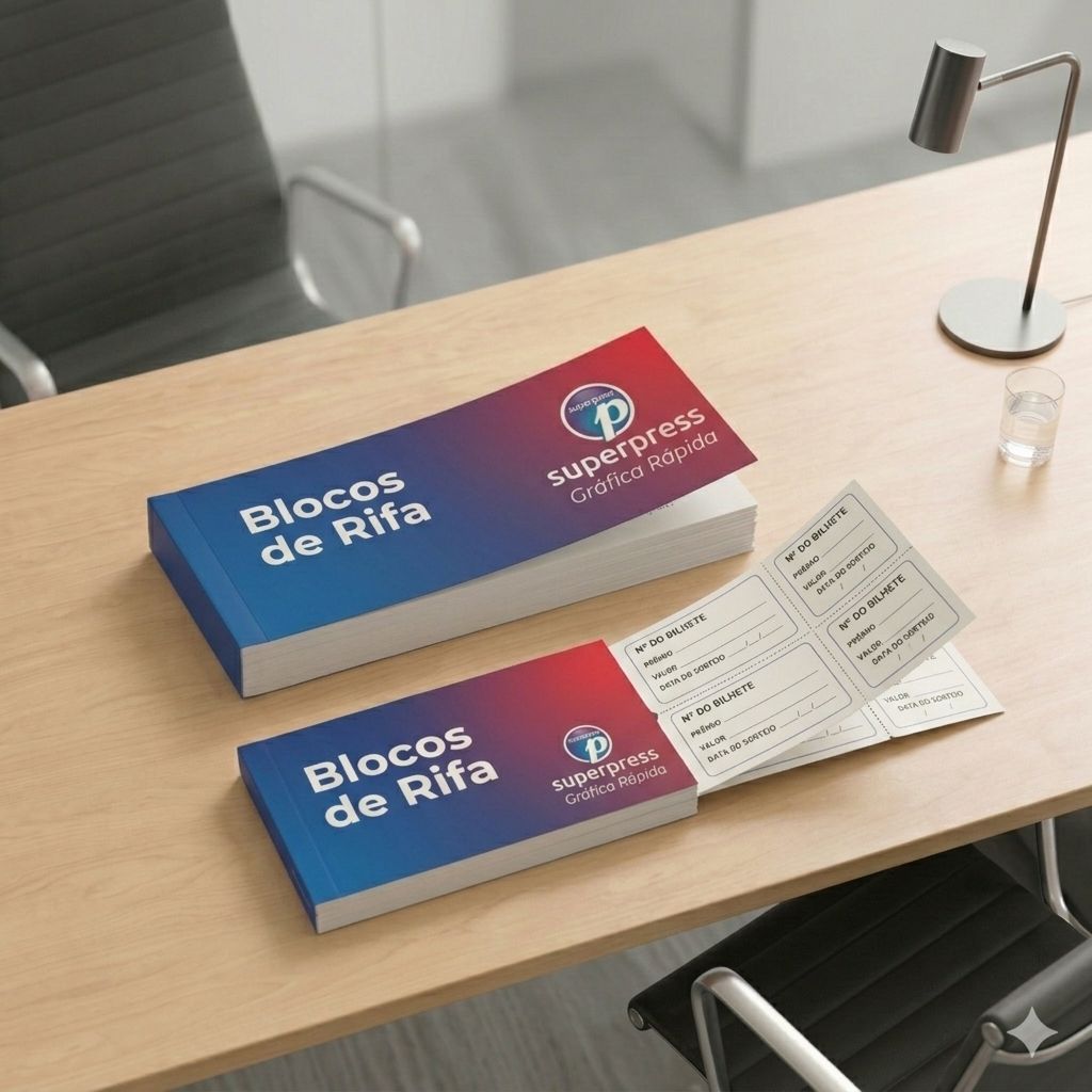 Bloco Comanda Rifa Gráfica Rápida Superpress
